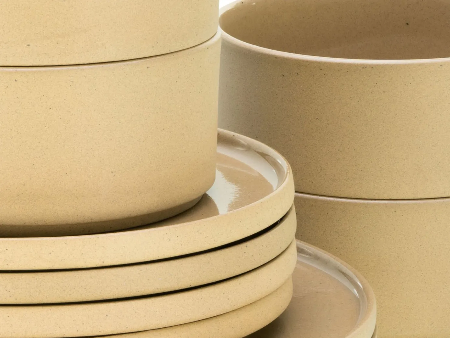 Creatable Geschirrset|Teller|Futuro - Speiseteller 4-tlg - Sand