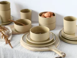 Creatable Geschirrset|Teller|Futuro - Speiseteller 4-tlg - Sand