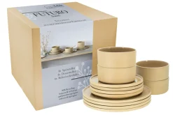 Creatable Geschirrset|Teller|Futuro - Tellerset 12-tlg - Sand