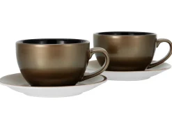 Creatable Geschirrset|Golden Days - Cappuccinoset 4-tlg - Weiss