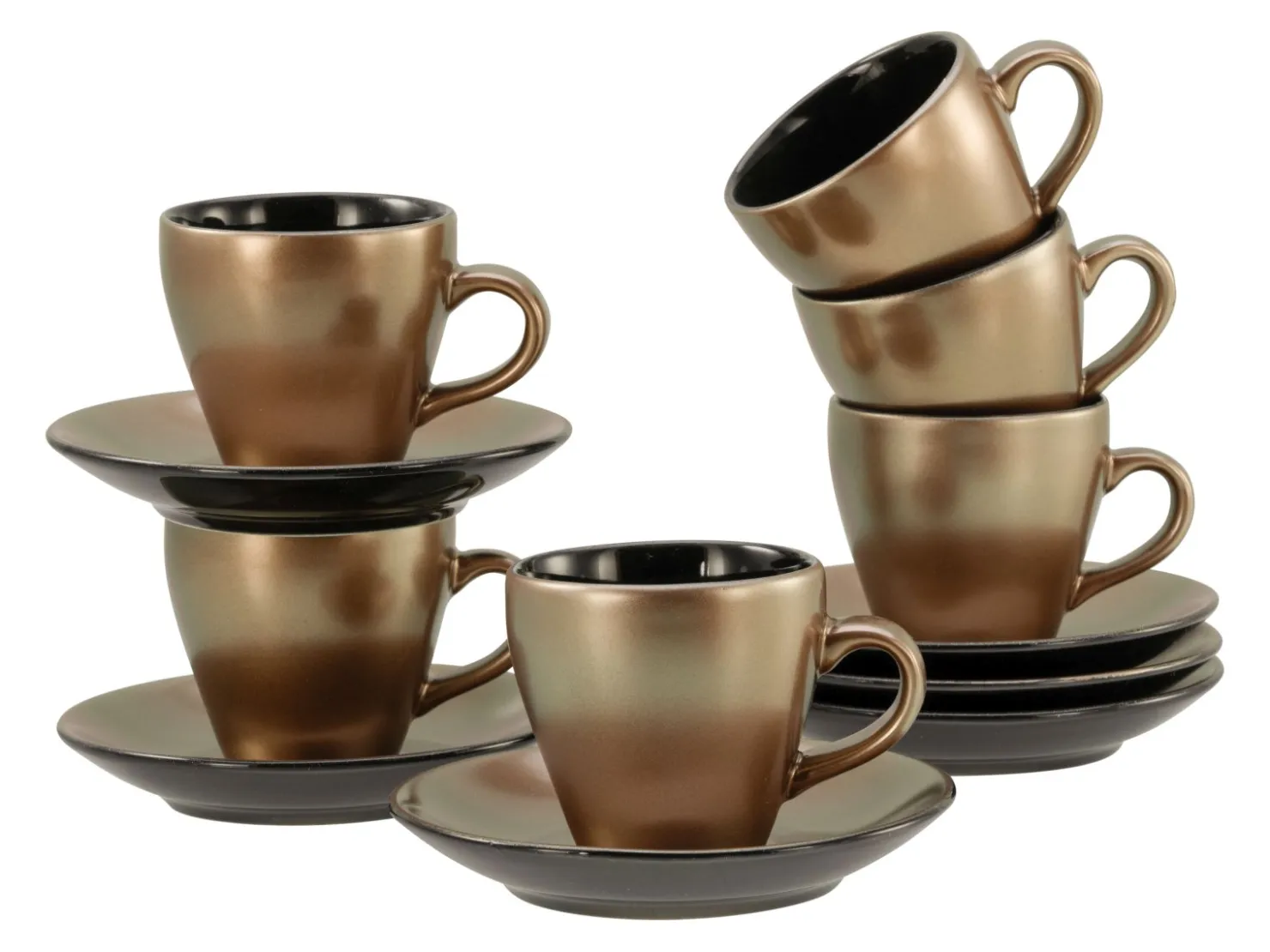 Creatable Geschirrset|Golden Days - Espressoset 12-tlg - Weiss