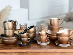 Creatable Geschirrset|Golden Days - Espressoset 12-tlg - Weiss
