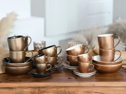 Creatable Becher & Tassen|Geschirrset|Golden Days - Kaffeebecher 2-tlg - Weiss