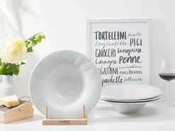 Creatable Pizza & Pasta|Geschirrset|Gourmet - Pastateller 4-tlg - Weiss
