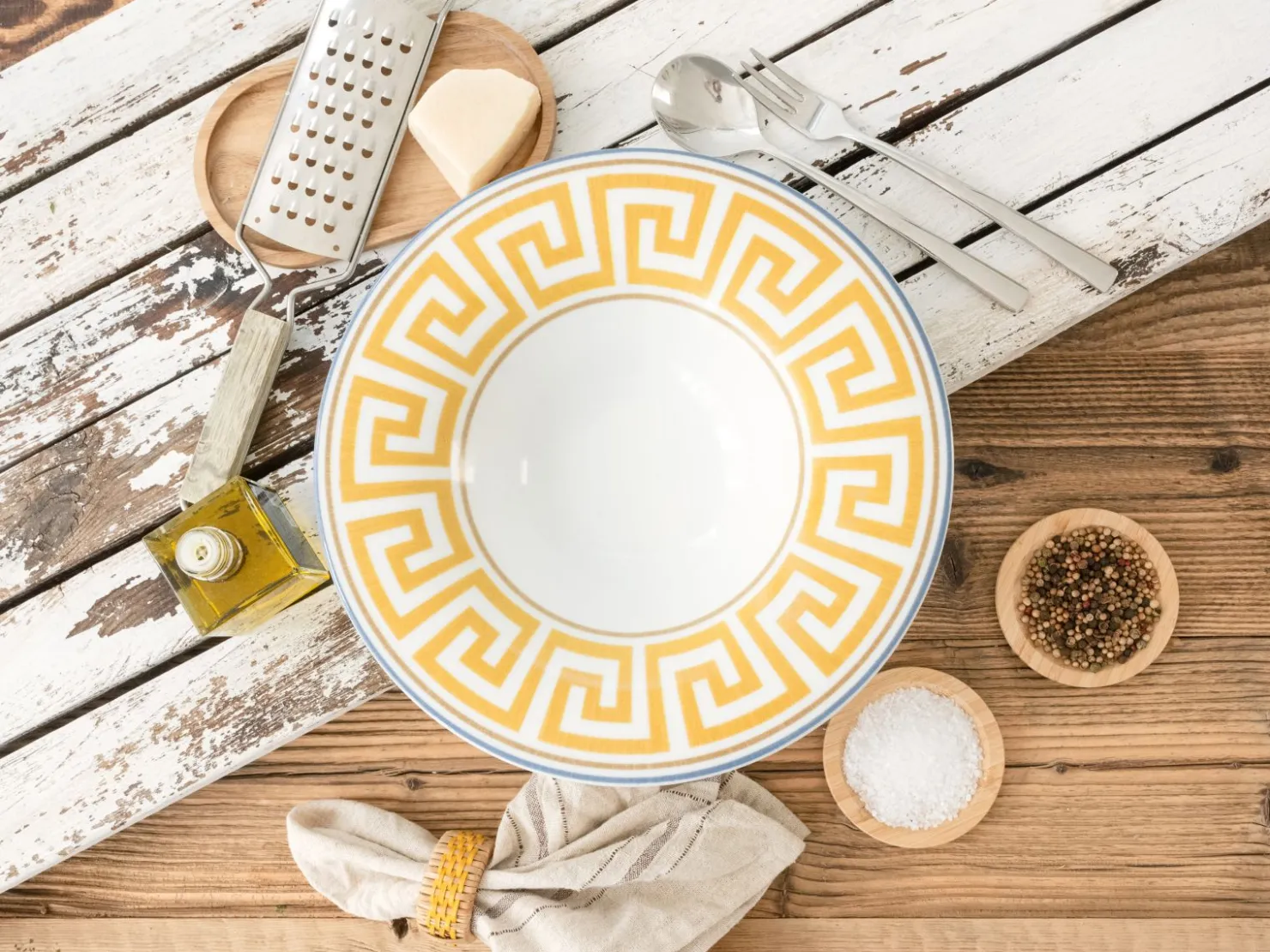 Creatable Pizza & Pasta|Geschirrset|Gourmet - Pastateller 4-tlg - Weiss