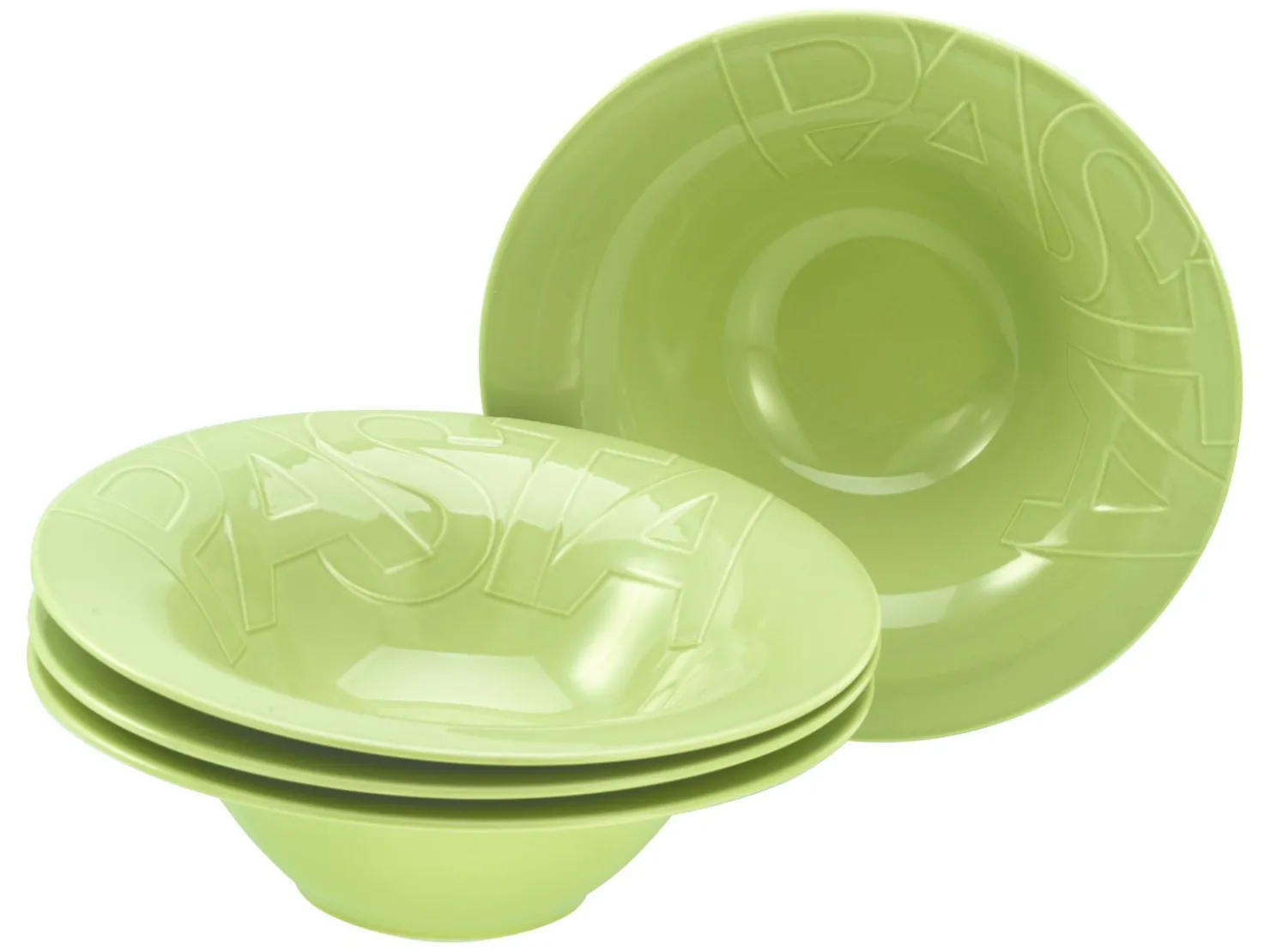 Creatable Pizza & Pasta|Geschirrset|Gourmet - Pastateller 4-tlg - Weiss