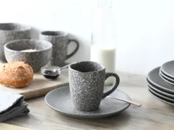 Creatable Geschirrset|Granit - Kombiservice 16-tlg - Grau