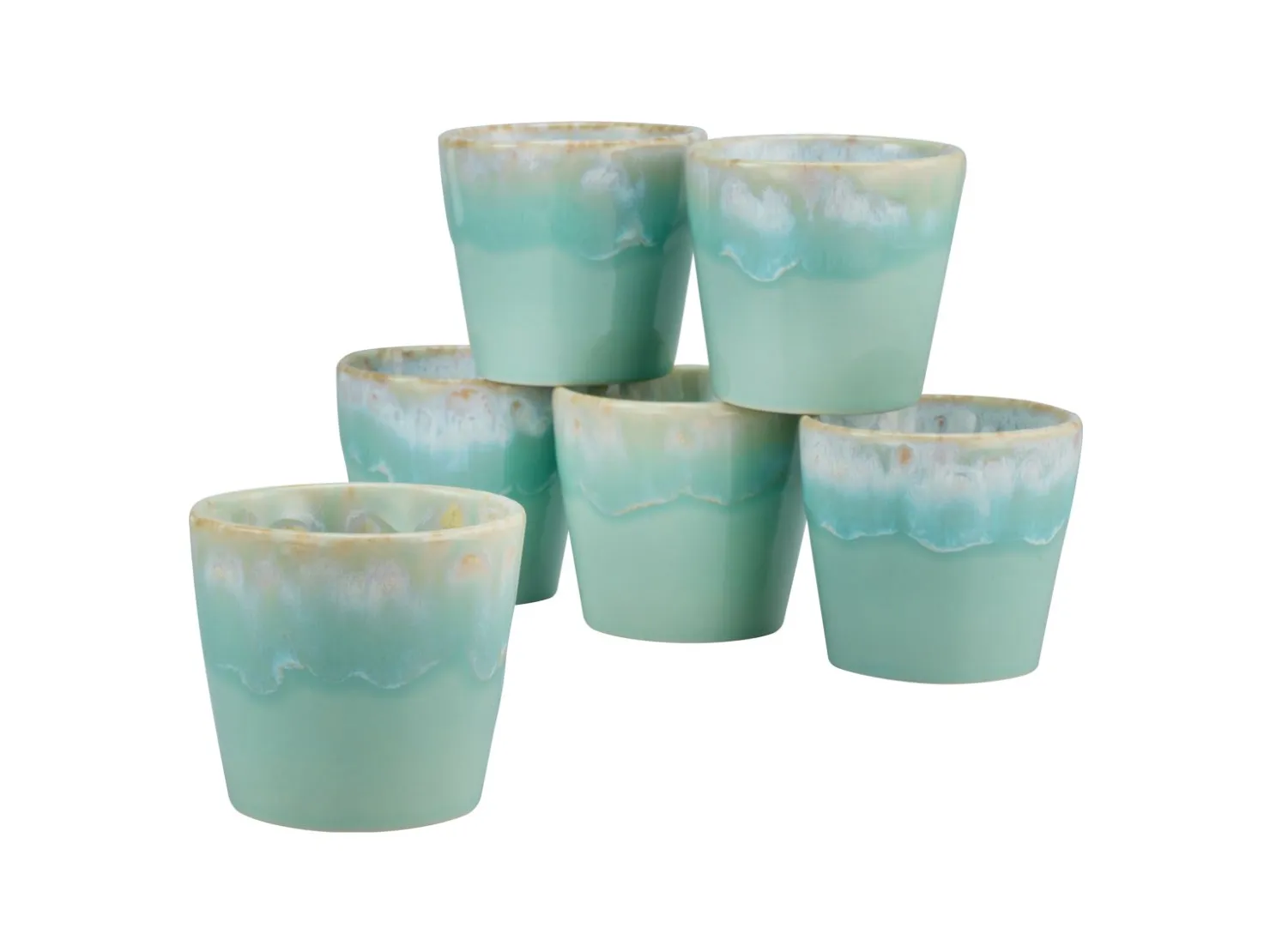 Creatable Becher & Tassen|Geschirrset|Grespresso - Espressotassen 6-tlg - Aqua