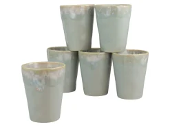 Creatable Becher & Tassen|Geschirrset|Grespresso - Kaffeebecher 6-tlg - Aqua