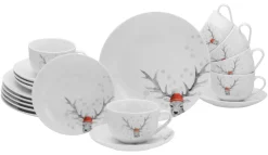 Creatable Geschirrset|Hirsch - Kaffeeservice - Weiss