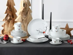 Creatable Geschirrset|Hirsch - Kombiservice - Weiss