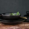 Creatable Geschirrset|Teller|Industrial Tellerset 12-tlg - Schwarz