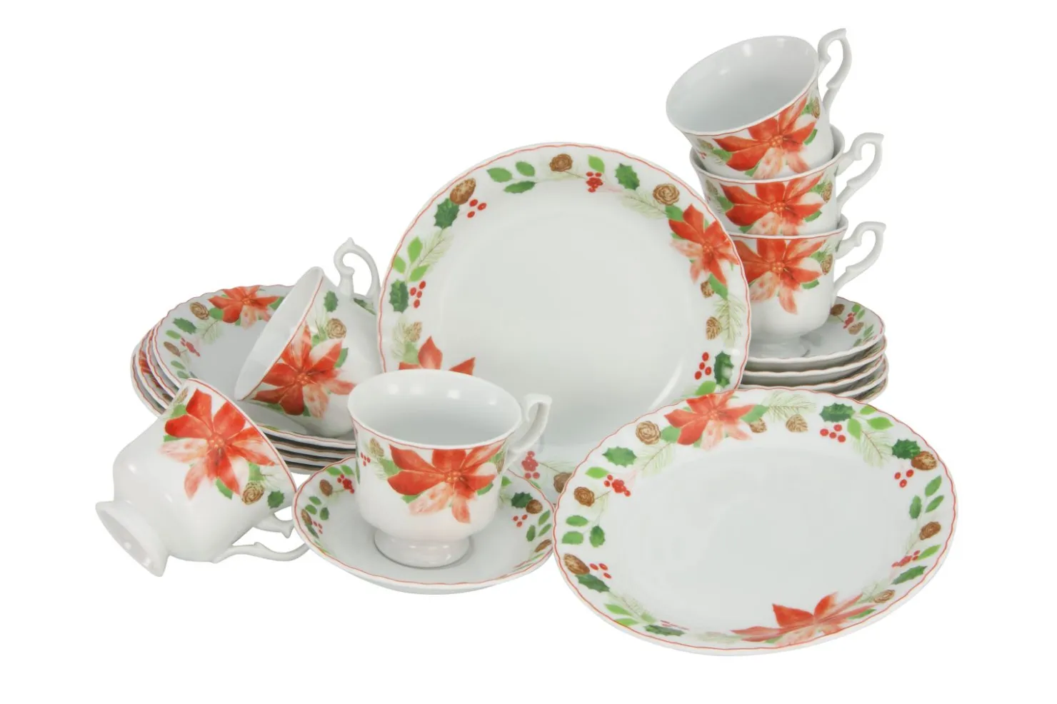Creatable Geschirrset|Ivona - Kaffeeservice 18-tlg - Christrose