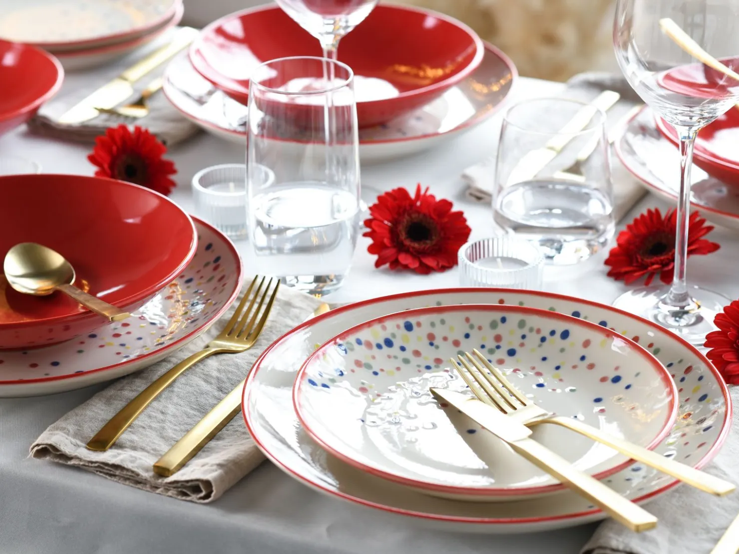 Creatable Geschirrset|Teller|Joy - Tellerset 12-tlg - Blau