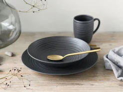 Creatable Becher & Tassen|Geschirrset|Lava Stone - Kaffeebecher 6-tlg - Schwarz