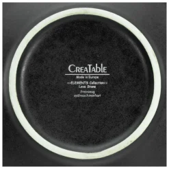 Creatable Pizza & Pasta|Geschirrset|Lava Stone - Pastateller 4-tlg - Schwarz
