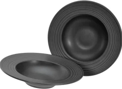 Creatable Pizza & Pasta|Geschirrset|Lava Stone - Pastateller 2-tlg - Schwarz