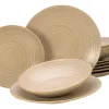 Creatable Geschirrset|Teller|Lava Stone - Tellerset 12-tlg, Lava Stone - Tafelservice 12-tlg - Schwarz