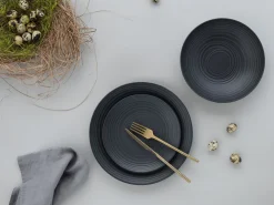 Creatable Teller|Lava Stone - Tellerset 18-tlg - Schwarz