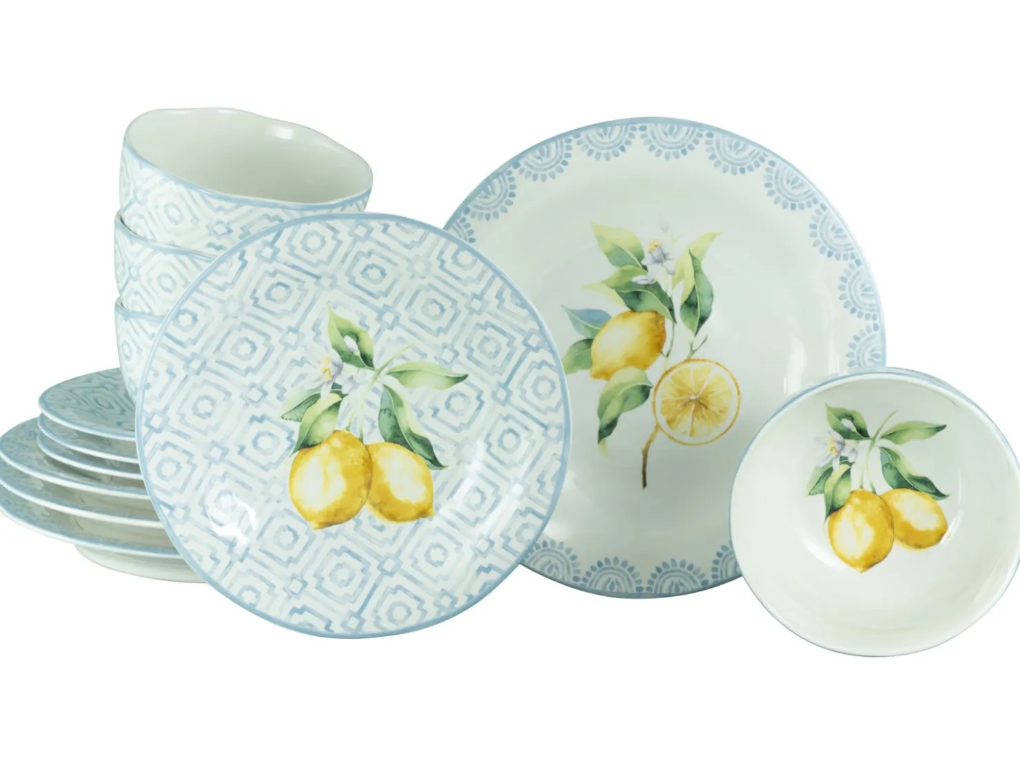 Creatable Geschirrset|Lemoncello - Tellerset 12-tlg - bunt