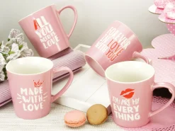 Creatable Becher & Tassen|Love Collection - Kaffeebecher 4-tlg - rosa