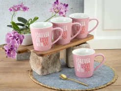 Creatable Becher & Tassen|Love Collection - Kaffeebecher 4-tlg - rosa