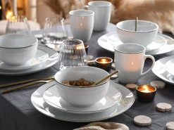Creatable Geschirrset|Luna Black Line - Kombiservice 16-tlg, Luna - Kombiservice 16-tlg, Happy Birthday - Kombiservice 16-tlg - Happy Birthday