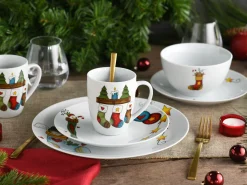 Creatable Geschirrset|Luna Black Line - Kombiservice 16-tlg, Luna - Kombiservice 16-tlg, Happy Birthday - Kombiservice 16-tlg - Happy Birthday