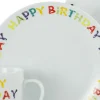 Creatable Geschirrset|Luna - Brunch Set 12-tlg, Happy Birthday - Frühstücksset 12-tlg - Happy Birthday