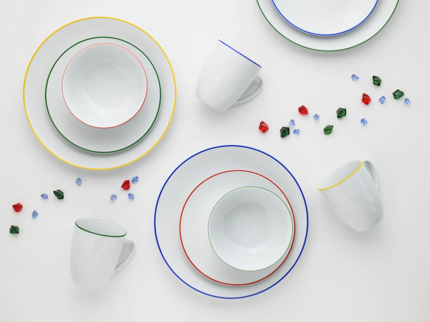 Creatable Geschirrset|Luna Color Line - Kombiservice 16-tlg, Luna - Kombiservice 16-tlg - Weiss
