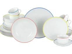 Creatable Geschirrset|Luna - Kombiservice 30-tlg, Luna Color Line - Kombiservice 30-tlg, Luna Black Line - Kombiservice 30-tlg - Color Line