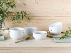 Creatable Bowls & Schüsseln|Geschirrset|Luna - Müslischale 6-tlg - Weiss