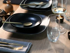 Creatable Geschirrset|Teller|Magic Black Square - Tellerset 12-tlg - Schwarz