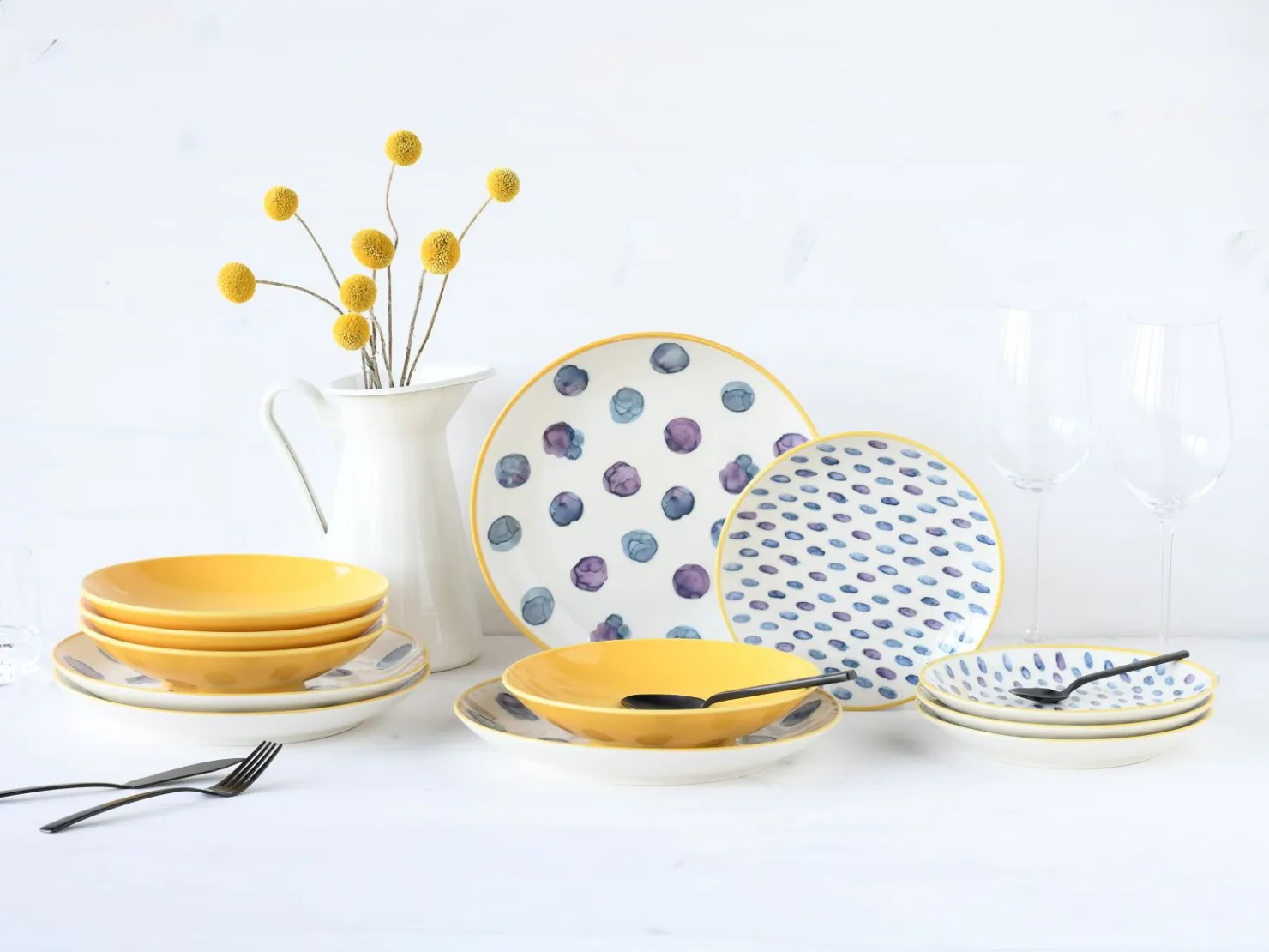 Creatable Geschirrset|Teller|Maisie - Tellerset 12-tlg - Blau