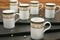 Creatable Geschirrset|Majestosa - Kaffeebecher 6-tlg - Schwarz