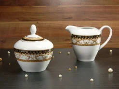 Creatable Geschirrset|Majestosa - Milch und Zucker Set 2-tlg - Schwarz