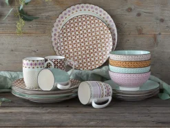 Creatable Geschirrset|Mandala - Kombiservice 16-tlg - bunt