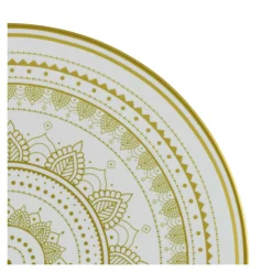 Creatable Geschirrset|Mandala - Kombiservice 16-tlg - Gold-Schwarz