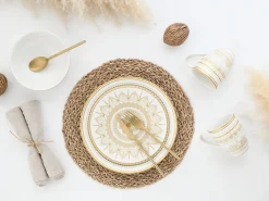 Creatable Geschirrset|Mandala - Kombiservice 16-tlg - Gold-Schwarz
