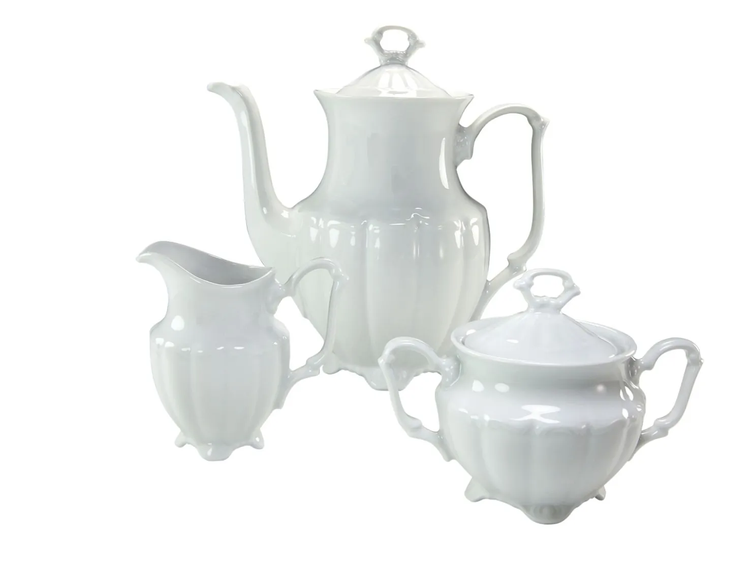 Creatable Geschirrset|Maria Theresia - Kaffeegarnitur 3-tlg - Weiss