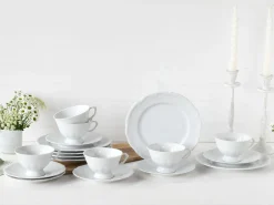 Creatable Geschirrset|Maria Theresia - Kaffeeservice 18 tlg - Weiss