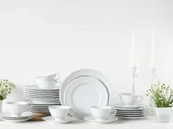 Creatable Geschirrset|Maria Theresia - Kombiservice 30 tlg - Weiss