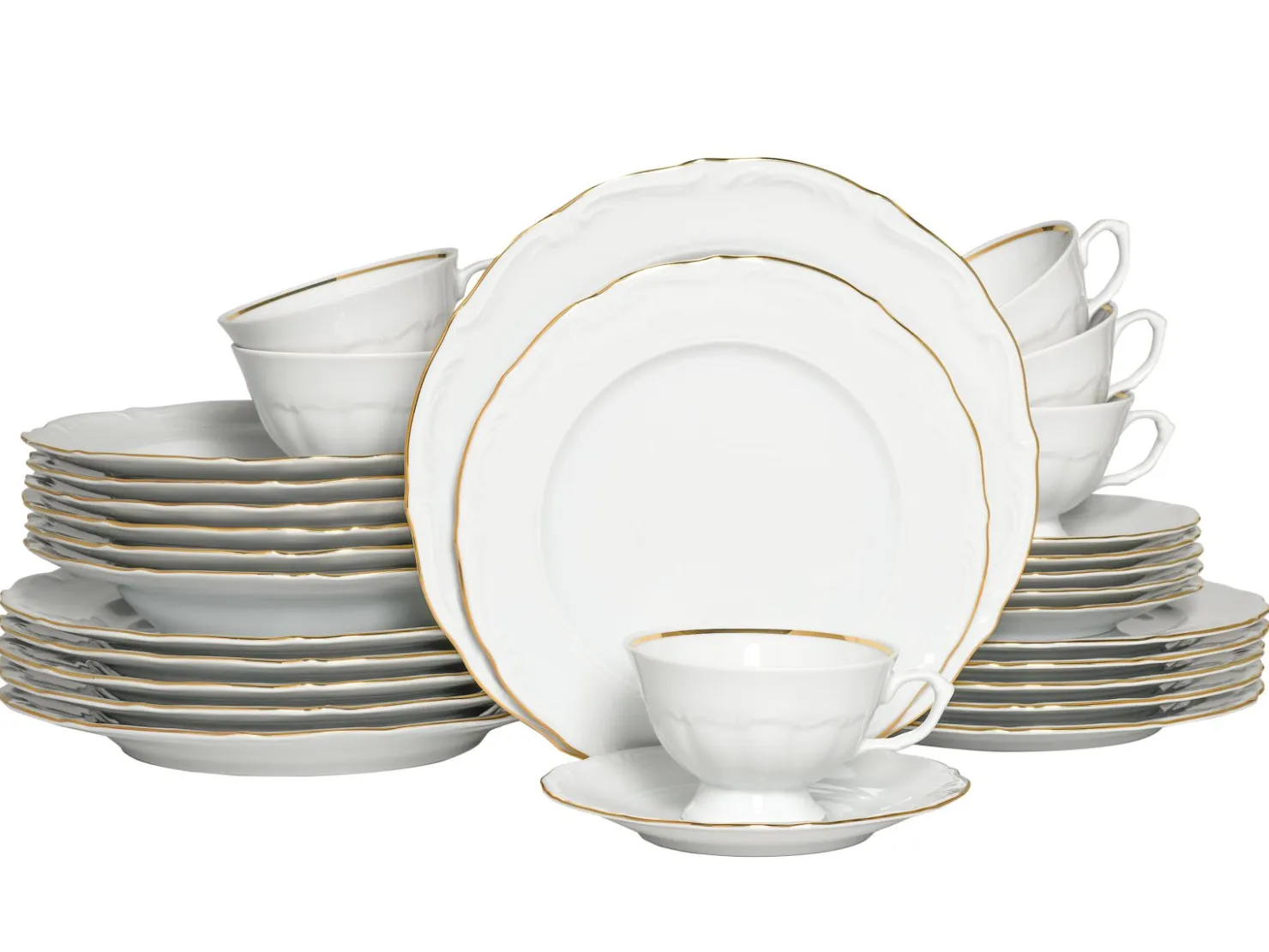 Creatable Geschirrset|Maria Theresia - Kombiservice 30-tlg - gold