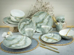 Creatable Geschirrset|Marmor - Kombiservice 16-tlg - Grau