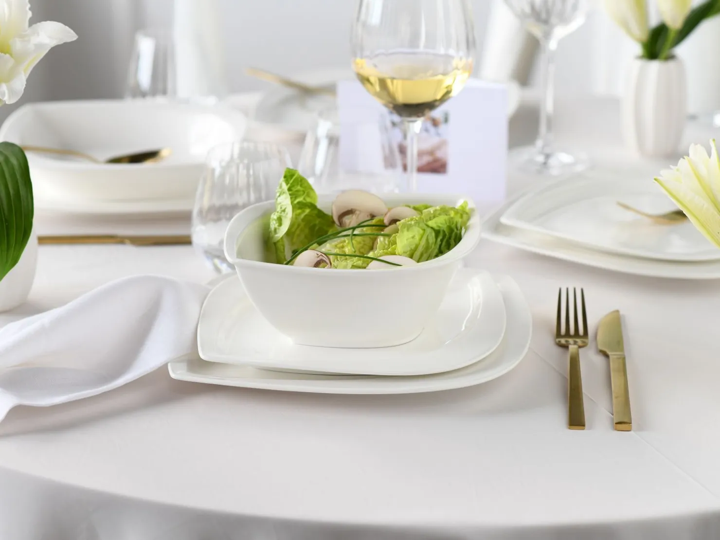Creatable Geschirrset|Melbourne - Kombiservice 16-tlg - Creme