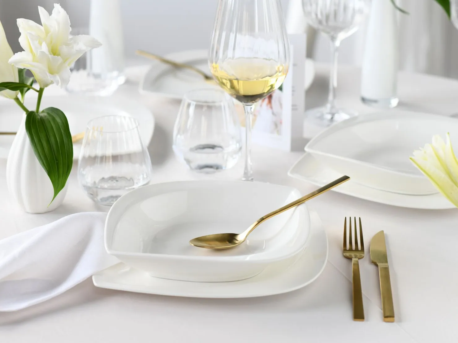 Creatable Geschirrset|Melbourne - Tafelservice 12-tlg - Creme