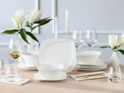 Creatable Geschirrset|Teller|Melbourne - Tellerset 12-tlg - Creme