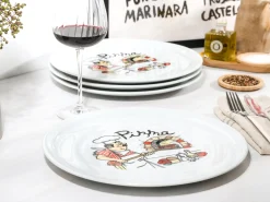 Creatable Geschirrset|Teller|Milano - Pizzateller 4-tlg - Pizzabäcker