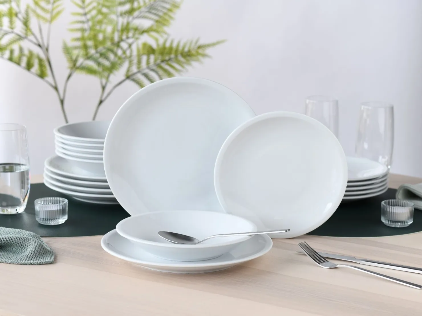 Creatable Teller|Milano - Tellerset 18-tlg - Weiss