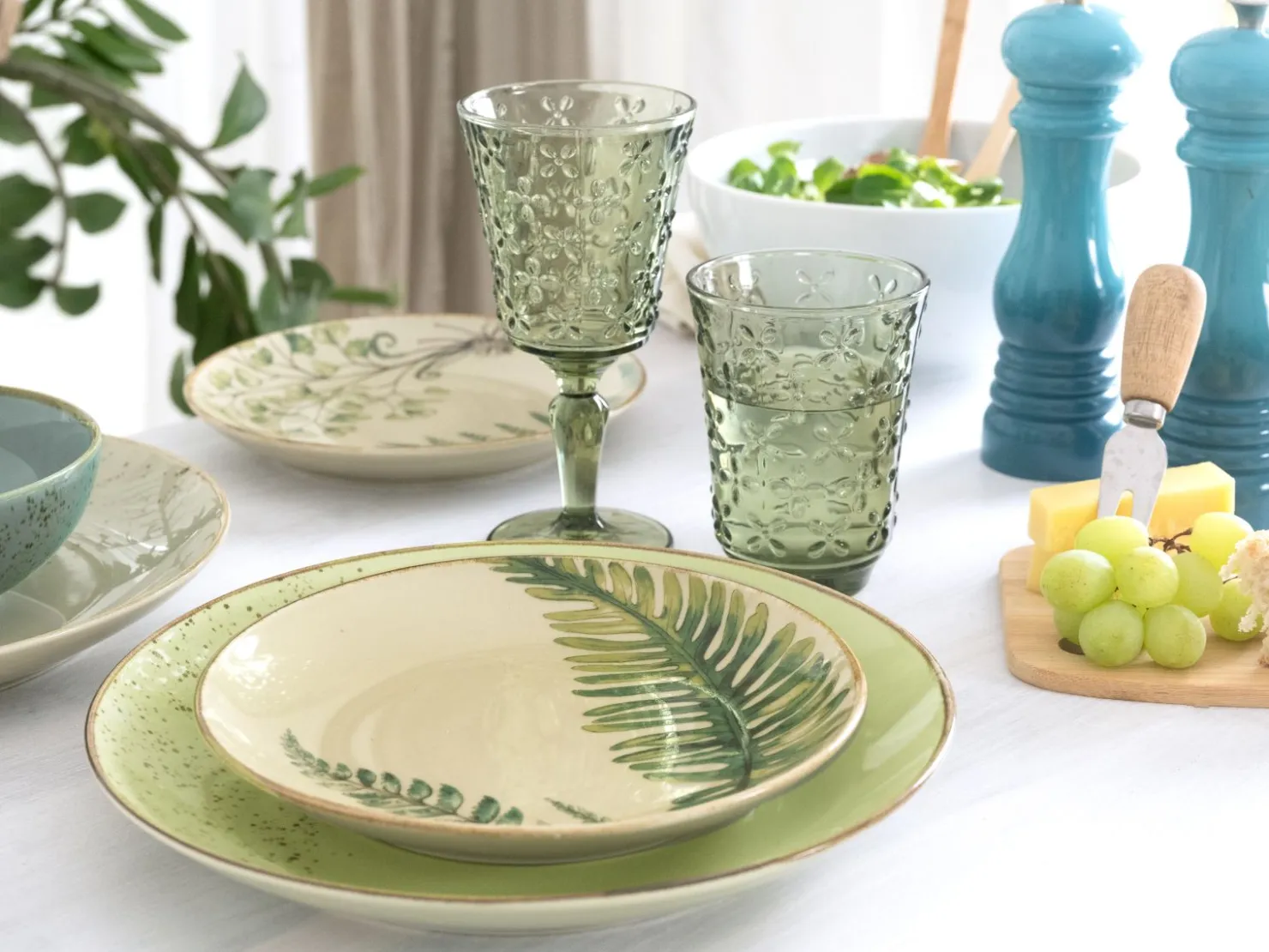 Creatable Geschirrset|Nature Botanica - Kombiservice 16-tlg - bunt